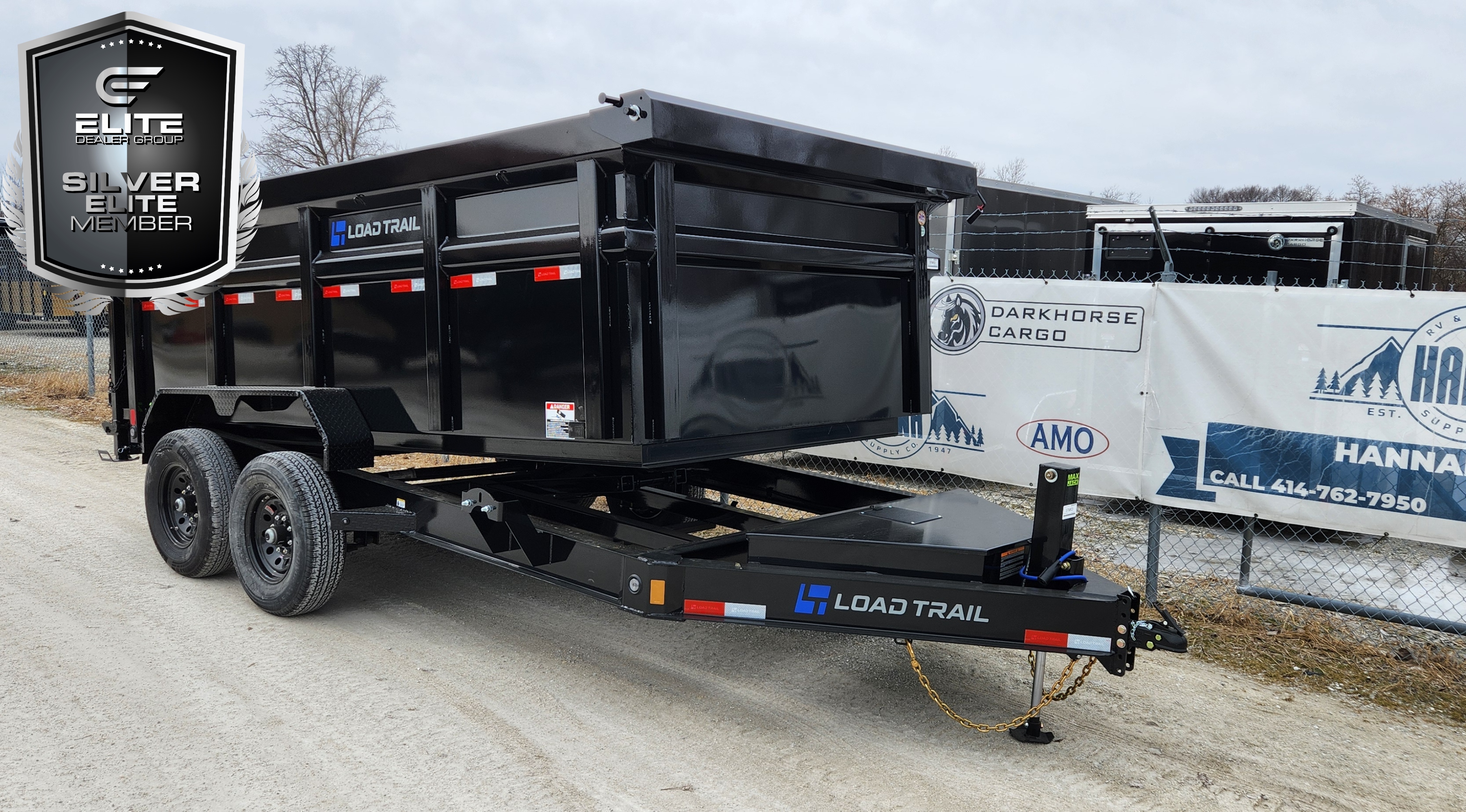 Load Trail 83 X 14 Tandem Axle 14,000 Lb Low Profile Dump Trailer with Hydraulic Jack /4